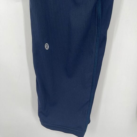 Lululemon Navy Blue Drawstrings Beyond the Studio Cropped Pants Size 4 - Picture 5 of 7